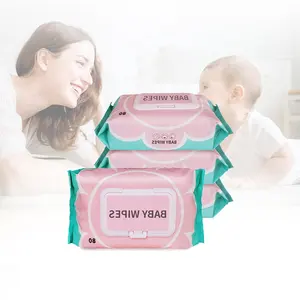 Tırnak Usine organik bebek bakımı yumuşak teneke kutu kullanımlık küvetler kore özel etiket ıslak mendiller