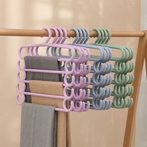 Kunststoff Multi-Layer <span class=keywords><strong>Pants</strong></span> Aufbewahrung regal Multifunktion ale Fünf-Schicht-Handtuch hängen Creative Home Multi-Layer <span class=keywords><strong>Pants</strong></span> Rack - Product Image 1