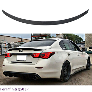 For Q50 Q50S Q50L Style Carbon Fiber <b>Rear</b> <b>Spoiler</b> Trunk Wing 2013-2023 - Product Image 2