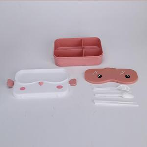 กล่องข้าวพลาสติก PP ลายการ์ตูนน่ารัก 4 ช่อง พกพาสะดวก สำหรับนักเรียน ขายส่ง ตลาดอินเดีย - Product Image 4