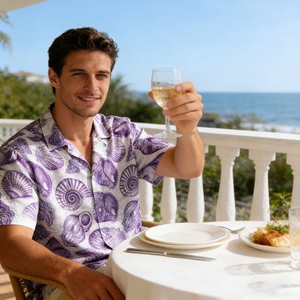 Camicia Hawaiana Unisex Personalizzata a Maniche Corte per <span class=keywords><strong>Uomo</strong></span>, Design Estivo Casual Anti-Piega, <span class=keywords><strong>Abbigliamento</strong></span> Maschile - Product Image 1
