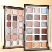 Palette de fards à paupières imperméables, 18 couleurs, mat/brillant, pour le maquillage quotidien des débutants