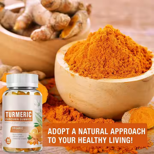 OEM/ODM gomitas de cúrcuma curcumina con pimienta negra y jengibre, suplemento multivitamínico de extracto natural - Product Image 5