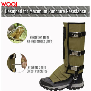 Protections pour jambes WOQI pour la randonnée, l'alpinisme, le camping, protection contre les serpents, mollets adultes, polyester, équipement de plein air - Product Image 4