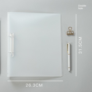 Huijin Hj101 A4 Clip Bestand Binder Ponsmap 2/3/<span class=keywords><strong>4</strong></span> Gaten Transparant Pp Plastic Zhejiang Zeefdruk Kantoorgegevens - Product Image 1