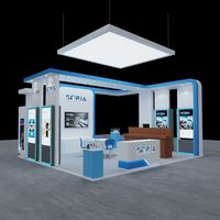 Nouveau design, vente en gros, publicité, stand d'exposition moderne 10x20, boîte à lumière personnalisée, toile de fond pour salon professionnel, stand d'exposition