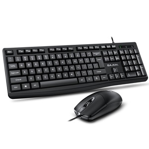 Bajeal T650 Keyboard <b>Mouse</b> Combo 104 Keys Wired <b>Usb</b> English For Desktop Laptop - Product Image 5
