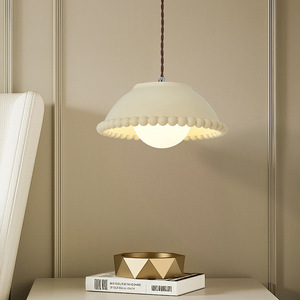 Luminaires de style français crémeux rétro pastoral, luminaires de luxe légers, salle à manger, bar, îlot, chambre à coucher, bureau, lustre, lampes suspendues - Product Image 6