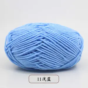 Best seller knitted acrylic double knitting 50g 5ply crochet milk cotton yarn