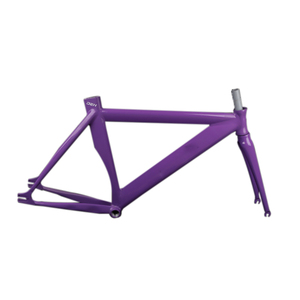 Khung xe đạp thể thao 700C hợp kim nhôm 6061 một tốc độ, khung xe đạp cố định, bộ khung xe đạp hợp kim nguyên bản, khuyến mãi nóng - Product Image 3