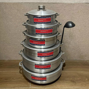 Juego de Utensilios de Cocina de Aluminio Comercial de Lujo de 6 Piezas, Apto para <span class=keywords><strong>Lavavajillas</strong></span>, Resistente a la Oxidación, Acabado Pulido con Arena, Resistente al Calor - Product Image 5