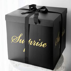 <span class=keywords><strong>Caja</strong></span> de regalo de gran explosión para Baby Shower, <span class=keywords><strong>caja</strong></span> de <span class=keywords><strong>globos</strong></span> <span class=keywords><strong>con</strong></span> tapa para cumpleaños, Navidad, Día de San Valentín, compromiso - Product Image 4