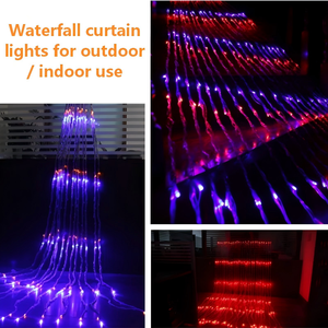 Guirnalda de Luces <span class=keywords><strong>LED</strong></span> P65 para Interiores/Exteriores, Tipo <span class=keywords><strong>Cascada</strong></span> de Cobre, IP44 Resistente a la Intemperie, Luces Decorativas para Fiestas - Product Image 6