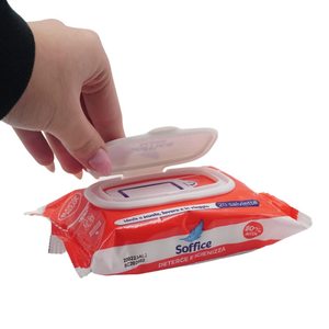 Salviette Morbide per Mani Detergenti e Igienizzanti 80% Alcol 20 Pezzi Made in Italy - Product Image 4
