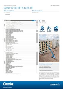 2024 productos innovadores plataforma de trabajo aéreo elevador <span class=keywords><strong>Genie</strong></span> S85 plataforma aérea elevador de pluma telescópica - Product Image 3