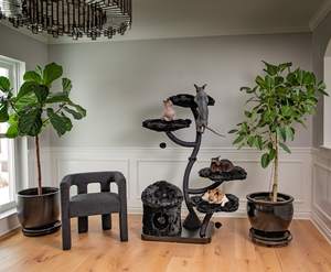 Arbre à chat floral personnalisé tour de maison en bois décoratif griffoir <span class=keywords><strong>pour</strong></span> animaux de compagnie jouets d'arbre de noël <span class=keywords><strong>chats</strong></span> fleur arbre à chat <span class=keywords><strong>pour</strong></span> grand chaton - Product Image 3