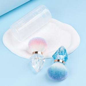 Diseño <span class=keywords><strong>de</strong></span> cono Cómodo Limpieza suave Cepillo <span class=keywords><strong>de</strong></span> polvo cosmético Maquillaje Removedor personalizado Cepillo <span class=keywords><strong>de</strong></span> polvo <span class=keywords><strong>de</strong></span> <span class=keywords><strong>uñas</strong></span> rosa - Product Image 5