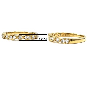 Bague de fiançailles en or jaune 18 carats avec diamant naturel, qualité supérieure, vente directe d'usine en Chine, cadeau de fête - Product Image 4