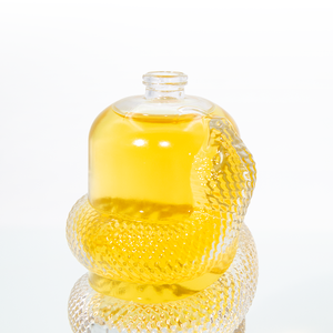 Botellas de Perfume Vacías con Forma de Serpiente Irregular Personalizadas 2026, 100ml 150ml, Fondo Grueso, Transparentes, de Lujo, Únicas, de Vidrio - Product Image 5