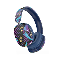 Casque sans fil BT620 pour peinture, casque de jeu graffiti, casque stéréo supra-auriculaire, casque BT avec micro LED