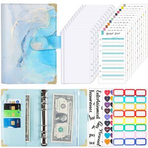 Carnet de budget A6 transfrontalier à feuilles mobiles en cuir PU imprimé couleur, idéal comme cadeau - Product Image 5