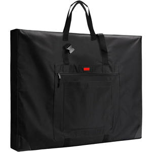 Alta calidad Durable impermeable Oxford cremallera portátil almacenamiento artista cartera bolso de mano con esquinas de cuero - Product Image 1