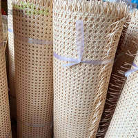 Rouleau de sangle de canne en rotin naturel semi-blanchi supérieur pour chaises, meubles, plafond décoratif pour la maison