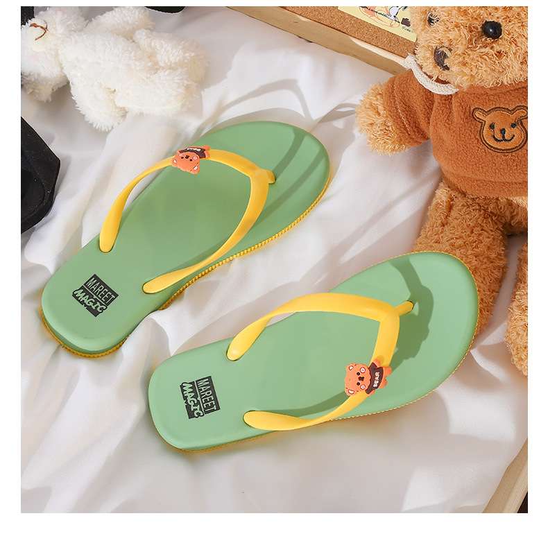 Custom Logo PVC Flip Flops Slippers Women Flip-flops Outdoor Casual Slippers Ladies