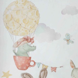 Ballon à Air chaud <span class=keywords><strong>carnaval</strong></span> Animal Illustration Stickers muraux pour enfants chambre pépinière chambre <span class=keywords><strong>maternelle</strong></span> lecture coin fête décor - Product Image 3