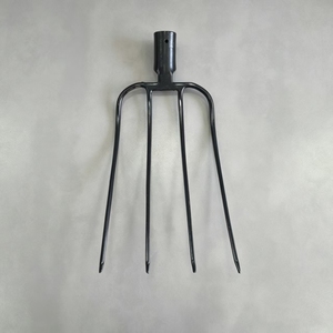 Fourche <span class=keywords><strong>à</strong></span> <span class=keywords><strong>4</strong></span> <span class=keywords><strong>Dents</strong></span> de Haute Qualité et Durable, Couleur Noire, pour Utilisation Agricole et Équine - Product Image 1