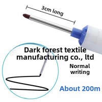 Marqueur pour trous profonds 30 mm pour le travail du bois et la rénovation ; Encre noire permanente multi-usage avec une pointe longue