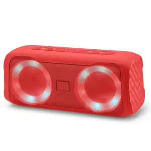 Hot-selling Product High Quality Outdoor Portable Bluetooth Speaker LED Party karaoke wireless speaker with microphone