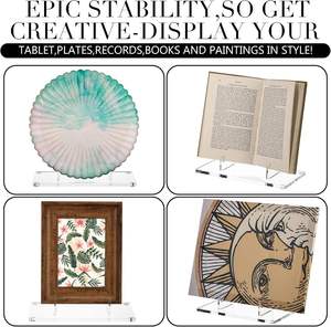 ที่ตั้งหนังสืออะคริลิคโปร่งใสสูงหนาพิเศษทนทานสำหรับผู้ถือ - Product Image 4