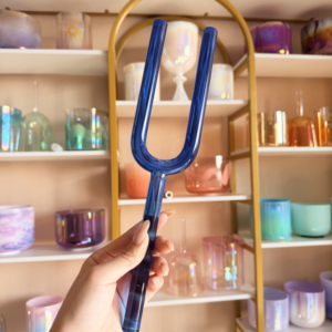 Succesvolle 16-20mm Kristallen Stemvorkenset Kwarts Stemvorken Chakra Klankhealing Instrument Kristal Chakra Diapason met Etui - Product Image 4