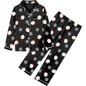 Set <span class=keywords><strong>di</strong></span> <span class=keywords><strong>pigiama</strong></span> per bambini natalizi morbidi e termici traspiranti manica lunga graziosi indumenti da notte modello 3D all'ingrosso - Product Image 4