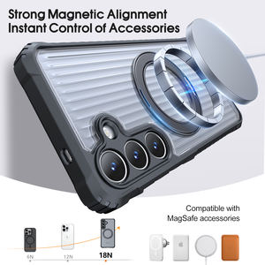 Casing penutup bening transparan asli dudukan magnetik Putar Anti selip 360 tahan guncangan untuk <span class=keywords><strong>Samsung</strong></span> <span class=keywords><strong>Galaxy</strong></span> S25 FE S25 Ultra - Product Image 3