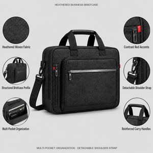 Maletín de Negocios Personalizado para Hombre, para Viajes, para Portátil de <span class=keywords><strong>17</strong></span> <span class=keywords><strong>Pulgadas</strong></span>, de Poliéster Acolchado, Bolso <span class=keywords><strong>Bandolera</strong></span> Portátil - Product Image 2
