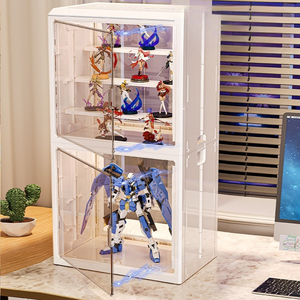 Boîte de présentation en <span class=keywords><strong>plastique</strong></span> PP à compartiments réglables avec étagères amovibles, étanche, <span class=keywords><strong>pour</strong></span> objets de collection et maquettes - Product Image 3
