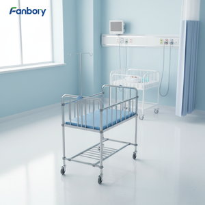 Kereta Bayi Pusat Pascapersalinan Fanbory, Tempat Tidur ICU Rumah Sakit, Tempat Tidur Bayi Baru Lahir, Logam ABS Manual ISO, Garansi 1 Tahun, Peralatan Perawatan Bayi - Product Image 2