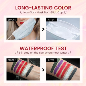 Rouge à lèvres Matte Print Logo Waterproof Lip Tint Private Label Cosmetics Oem Makeup Vendeur - Product Image 3
