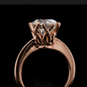 Diamante Natural Certificado IGI de 2.00 Ct, Corte Brillante, Solitario, Oro Rosa de 14K, Anillo de Compromiso Clásico para Mujer, Joyería Evergreen - Product Image 1