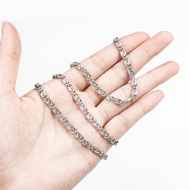 New Design Stainless Steel Chain Jewelry Making Necklace Bracelet Factory Supplies Fashion Chain for DIY Accessories