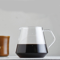 Services à café en verre Borosilicate, théière de table, à haute teneur, 1 pièce/sac à bulles/boîte blanche 400ml,600ml