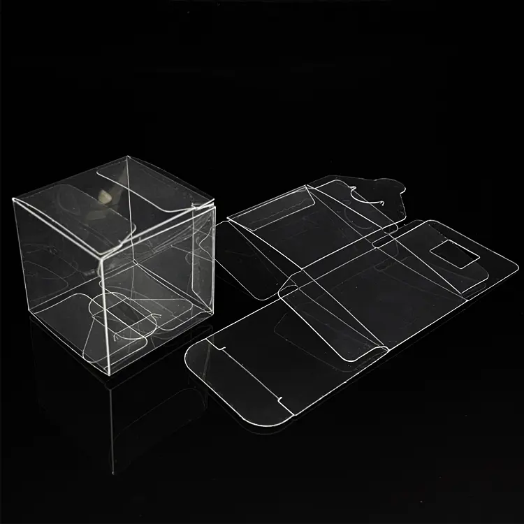 Caixa de empacotamento dobrável de plástico transparente, caixa de embalagem impressa do pvc das pp da caixa