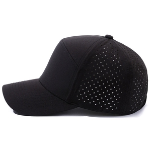 Most Popular Baseball <strong>Cap</strong> With Embroidered Logo Waterproof Breathable Quick-Drying 7 Panel <strong>Running</strong> Hat With Laser Holes