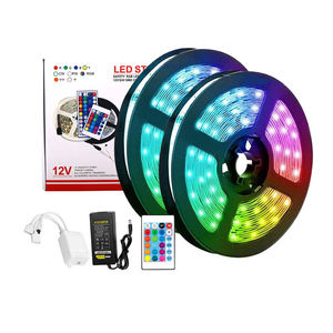 Tira de Luces <span class=keywords><strong>LED</strong></span> Wifi RGB <span class=keywords><strong>W2812B</strong></span> DMX Inteligente de 12V para Retroiluminación, Control de Sonido Musical, Tira de Luces <span class=keywords><strong>LED</strong></span> para Exteriores Resistente al Agua - Product Image 1
