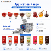 Machine d'emballage automatique multi-voies pour sachets de shampoing, de ketchup liquide et de sauce tomate
