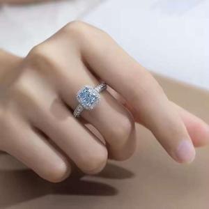 Elegante Anillo de Diamante Moissanita en Plata de Ley 925, Diamante Cultivado en Laboratorio de Primera Calidad, Joyería Fina - Product Image 1