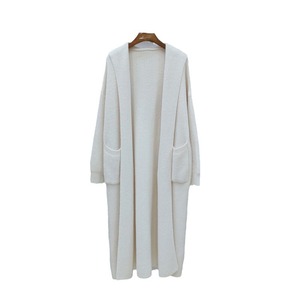 <span class=keywords><strong>Cardigan</strong></span> <span class=keywords><strong>di</strong></span> fascia alta in maglia lunga con cappuccio in <span class=keywords><strong>cotone</strong></span> 100% per le donne autunno inverno cappotto Casual morbido maglione capispalla - Product Image 5