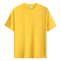 Kaos Katun Cetak Bernapas Berkualitas Tinggi Lengan Pendek dengan Pola 180 Gram, Model Longgar, Custom 100% Katun